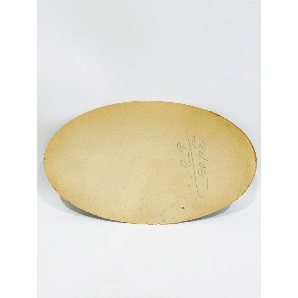 Antique Oval Photo of Baby Boy Died in 1919 Flu Pandemic Hand Painted Convex - Picture 6 of 7
